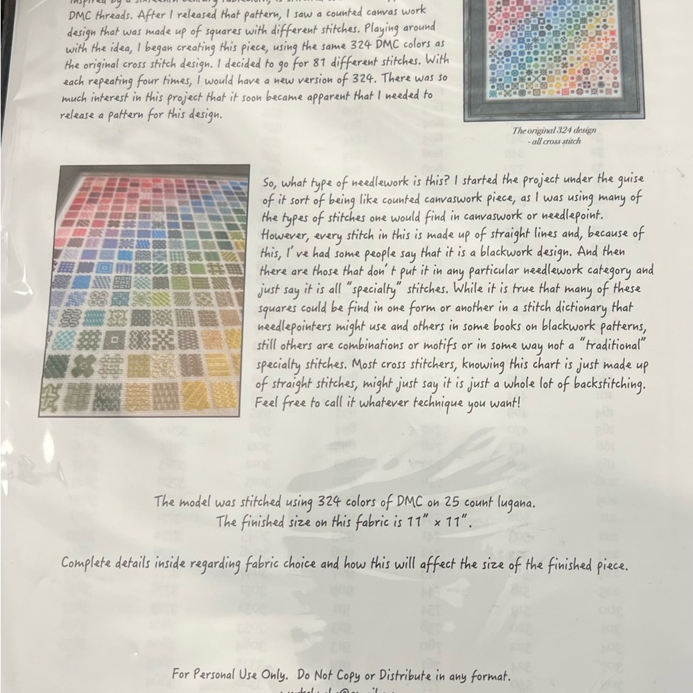 324 The Sequel Cross Stitch Pattern Works By ABC 272x272 Stitch Count Colorful - Picture 4 of 6